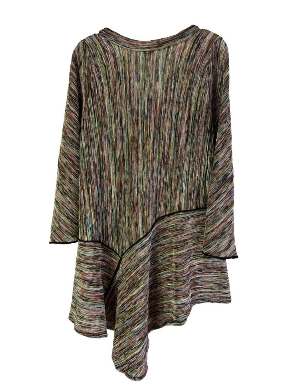 Vintage 90s Lee Andersen Tunic Shirt Top Rainbow Slinky Flowy